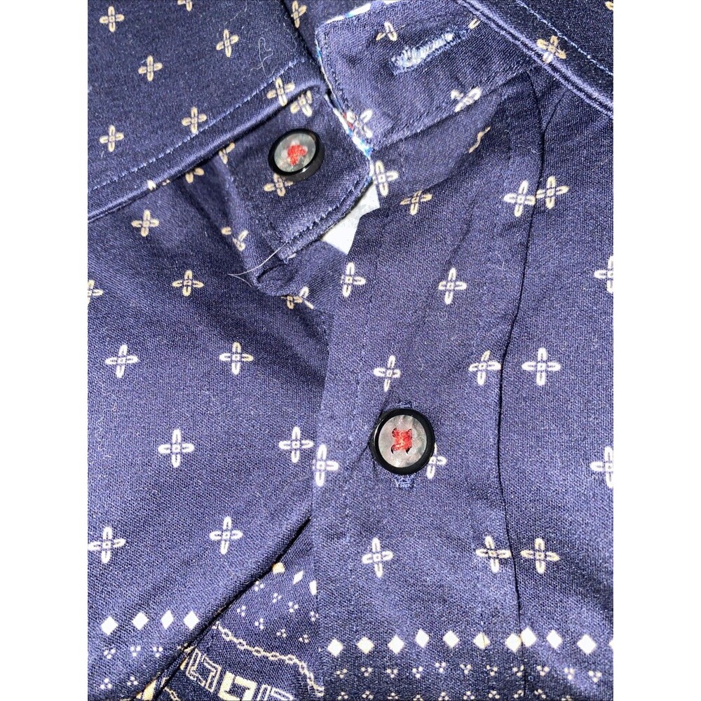 Butter Cloth Shirt Mens L Blue Long Sleeve Button Up Casual Flip Cuff - Picture 6 of 9